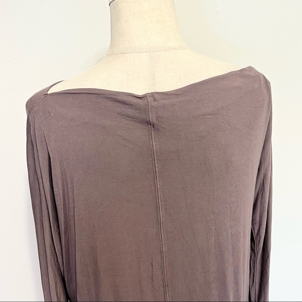 Free People We the Free Mauve Brown Long Sleeve Top Womens Size Small - Picture 10 of 11